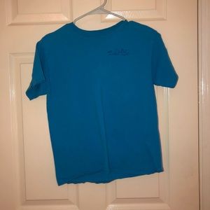 blue short sleeve salt life shirt